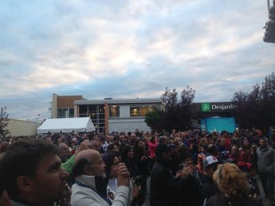 Crowd at Lac St. Jean