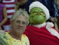 Ron and the Grinch at the PCS Xmas Cracker Swim Meet